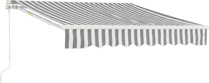 Produktbild En.Casa Markise Bitonto 300x250 cm Grau/Weiss (3 m)