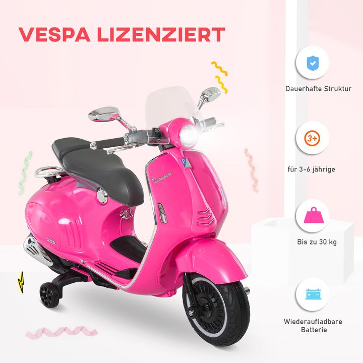 Image du produit Homcom Elektrofahrzeug Kunststoff, Metall Rosa (6 V)