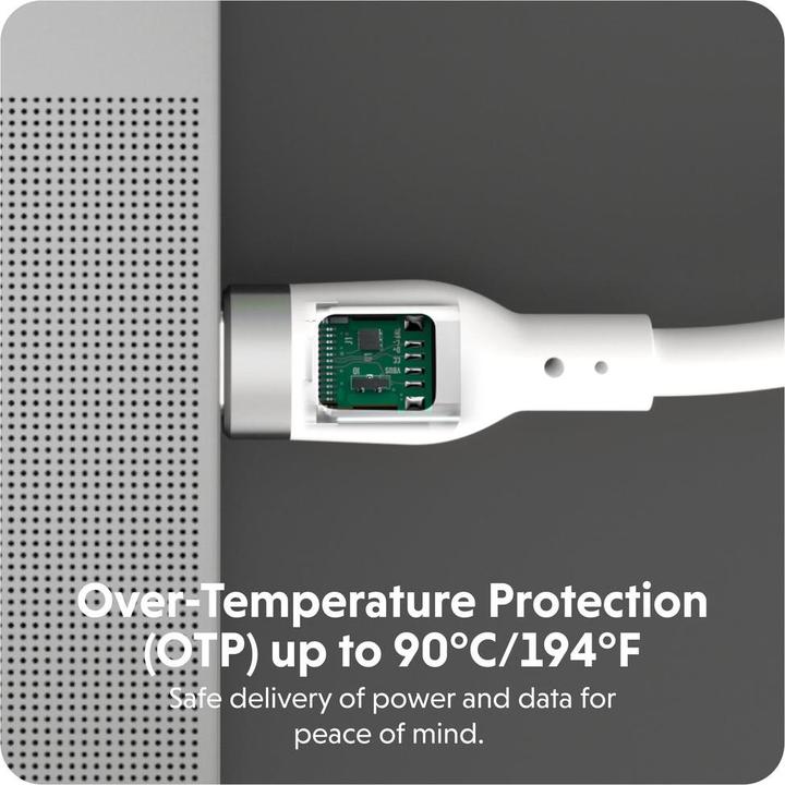 Actual product image Targus 2M Silicone 240W USB-C Charging Cable - (2 m, USB 3.2 Gen 1, 240 W)