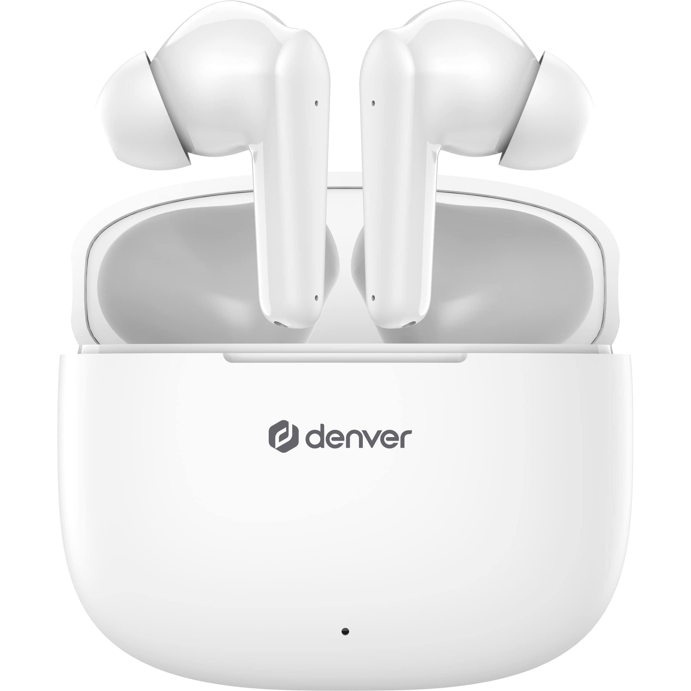 Denver TWE-48 (6 h, Kabellos), Kopfhörer, Weiss