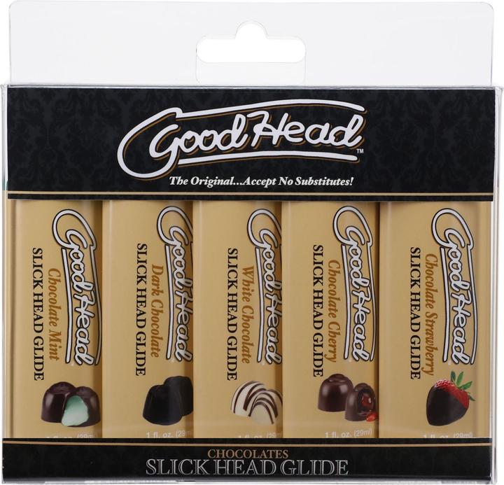 Produktbild Doc Johnson GoodHead Slick Head Glide Schokolade 5erPack 30 ml (38 ml)