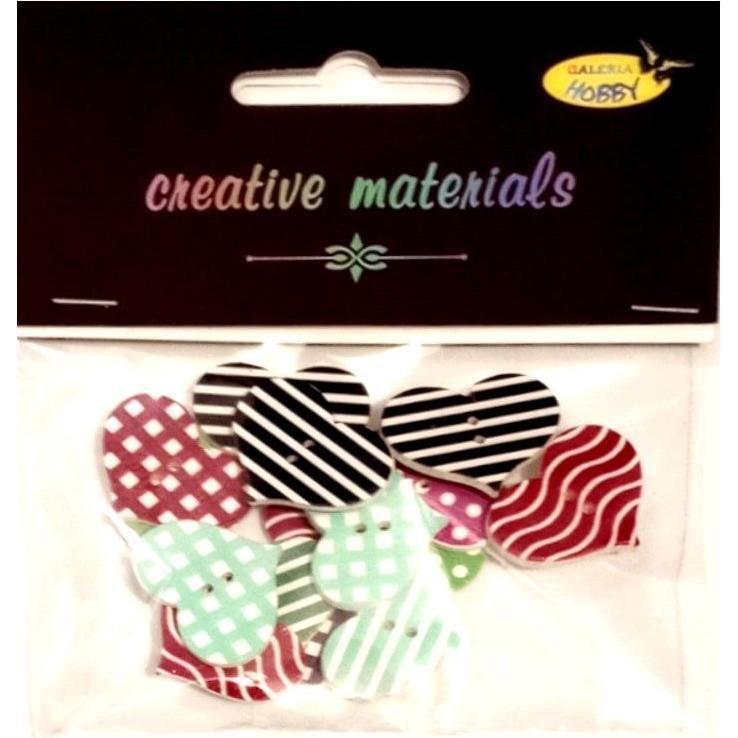 Galeria Hobby Dekoknöpfe Herzen 20mm 15 Stk