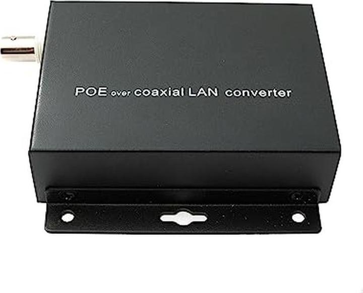 Productafbeelding System-S SystemS 75 Ohm IP Extender Set LAN RJ45 to BNC Coaxial Cable in Black (Diverse)