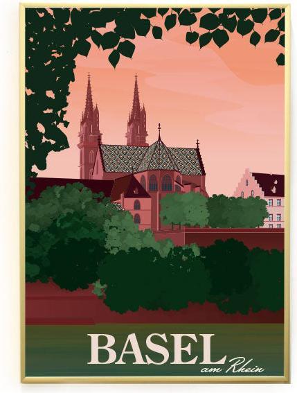 S.wert Design Postkarte Basel Münster