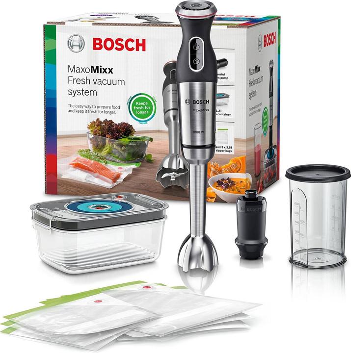 Immagine prodotto Bosch Hausgeräte Stabmixer, MaxoMixx, 1000 W, Edelstahl MS8CM61V1
