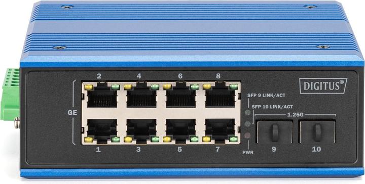 Produktbild Digitus Industrial 8 +2-Port Gigabit Ethernet Switch (8 Ports)