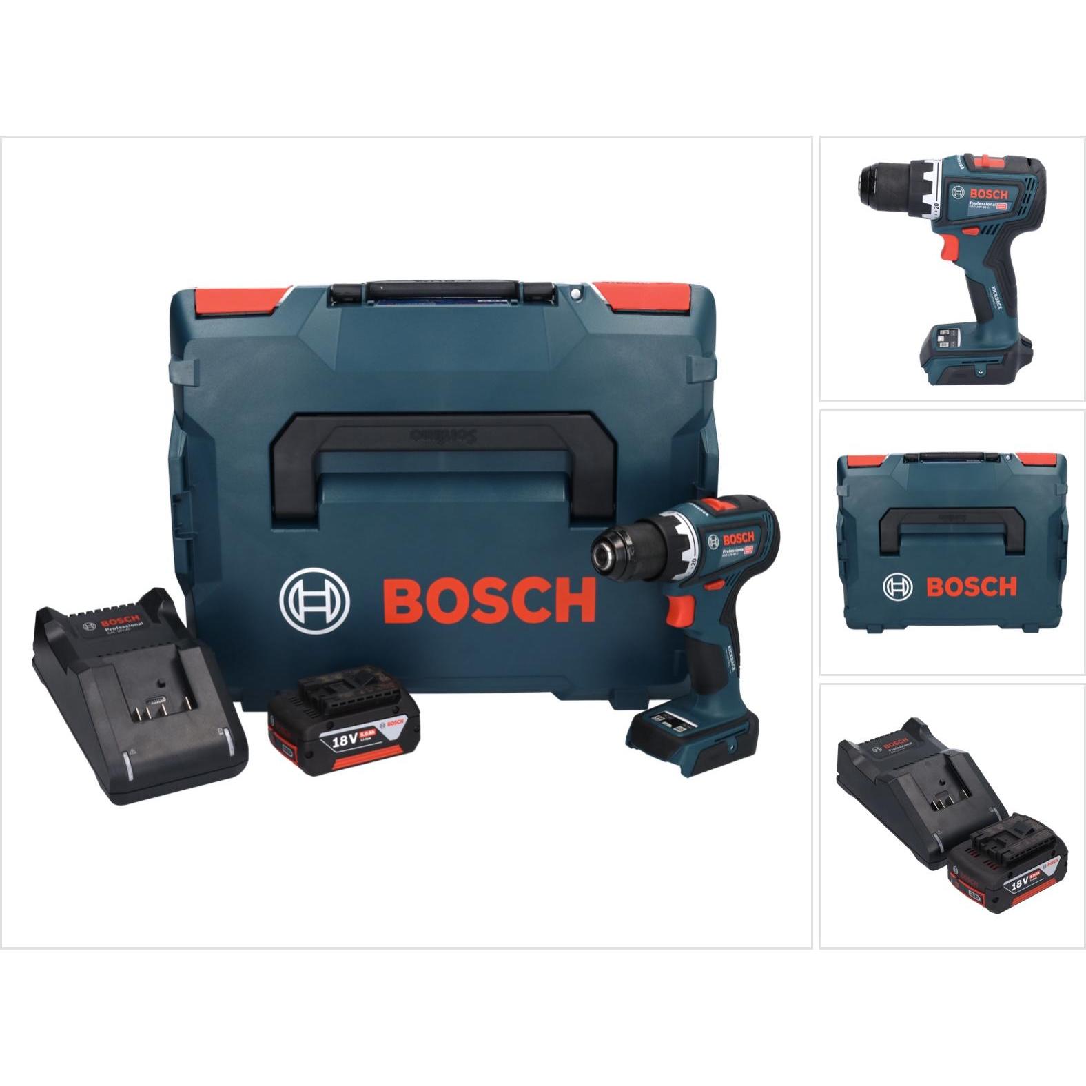 Bosch Professional, Bohrmaschine + Akkuschrauber, Bosch GSR 18V-90 C Professional Akku Bohrschrauber 18 V 64 Nm Brushles...
