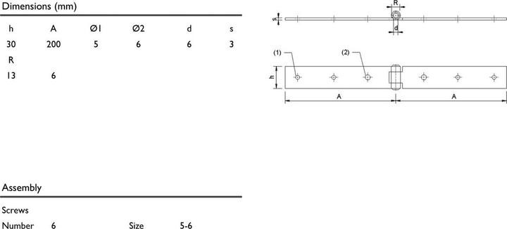 Produktbild Charmag Kistenscharniere