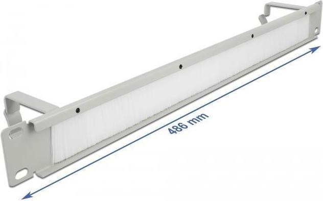 Actual product image Delock Cable Management Brush Strip with 2 hooks