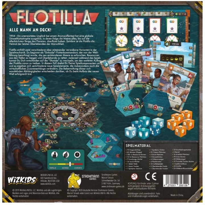 Actual product image Strohmann Games STR20002 - Flotilla, Board game, 3-5 players, ages 14+ (DE edition) (German)