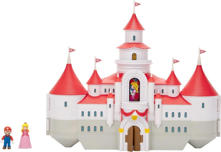 Actual product image Jakks Pacific Super Mario Movie - Mini World DLX Peach Castle Playset (417154)