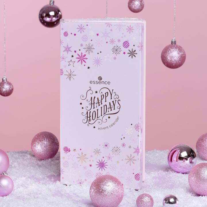 Actual product image essence Happy Holidays advent calendar 24-piece gift set