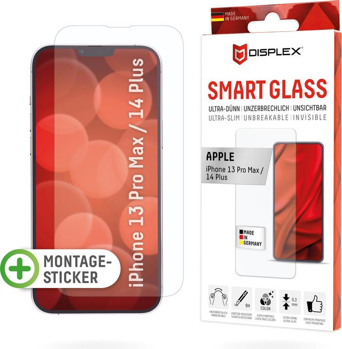 Produktbild Displex Smart Glass, Displayschutzfolie (1 Stk., Apple iPhone 13 Pro Max, Apple iPhone 14 Plus)