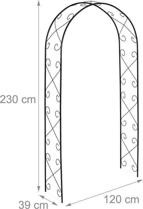 Immagine prodotto Relaxdays Arco di rose (30 cm, 120 cm)