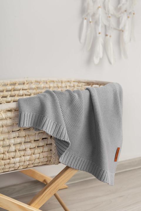 Immagine prodotto Sensillo Coperta per neonati in bambù grigio (80 x 100 cm)