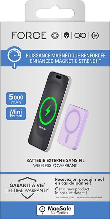 Actual product image Force Power 5000mAh MagSafe Powerbank (5000 mAh, 15 W)