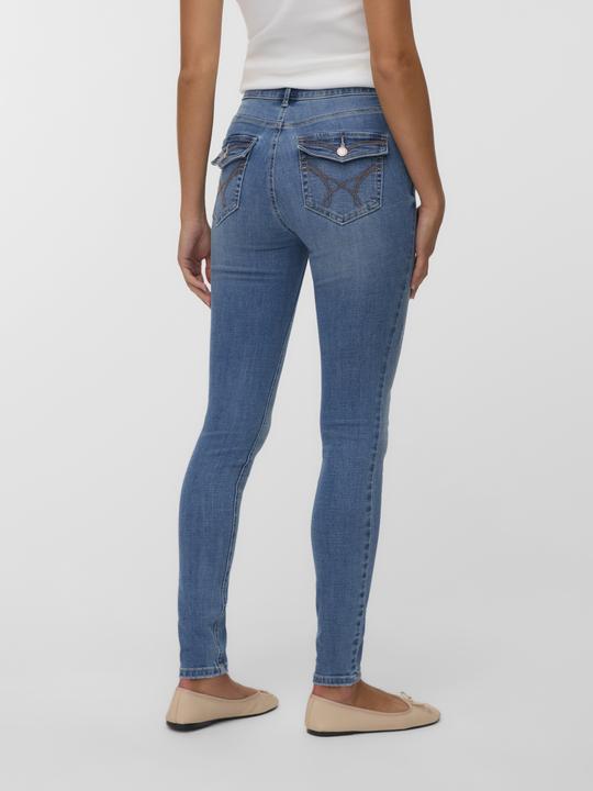 Actual product image Vero Moda VMFLASH Mid Rise Skinny Fit Jeans Skinny Jeans (32)