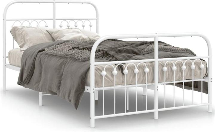 Actual product image VidaXL Bed frame with headboard (100 x 200 cm)