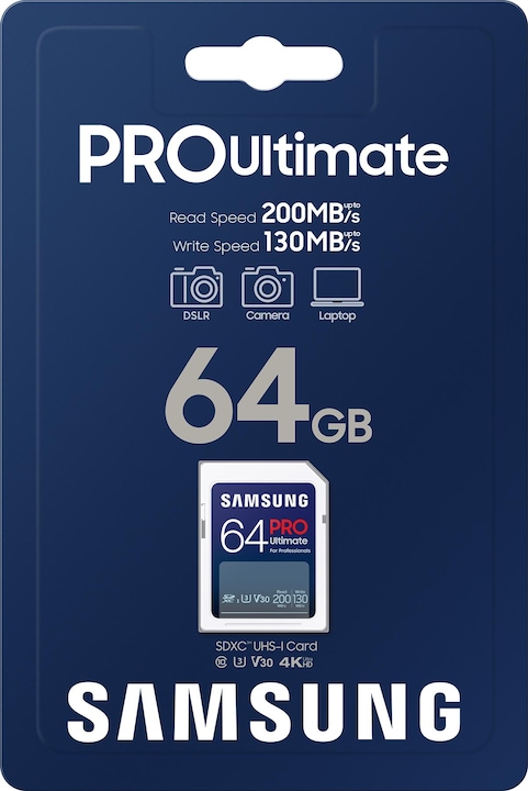 Actual product image Samsung PRO Ultimate (64 GB, SDXC, U3, UHS-I)