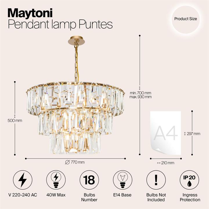 Produktbild Maytoni Puntes (77 cm)
