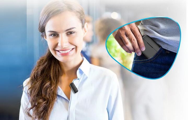 Actual product image Apexel 2 in 1 Wireless Microphone APL-MIC008 Type C