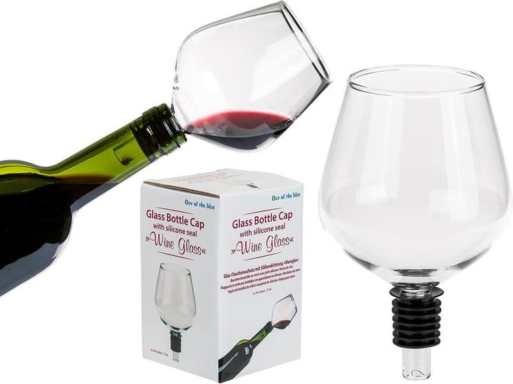 Immagine prodotto Out of the blue Tappo per bottiglie di vino in vetro con guarnizione in silicone (Chiusura per il vino)