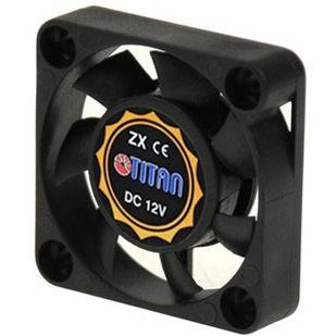Titan TFD-3007M12S Gehäuselüfter (30 mm, 1 x), PC Lüfter, Schwarz