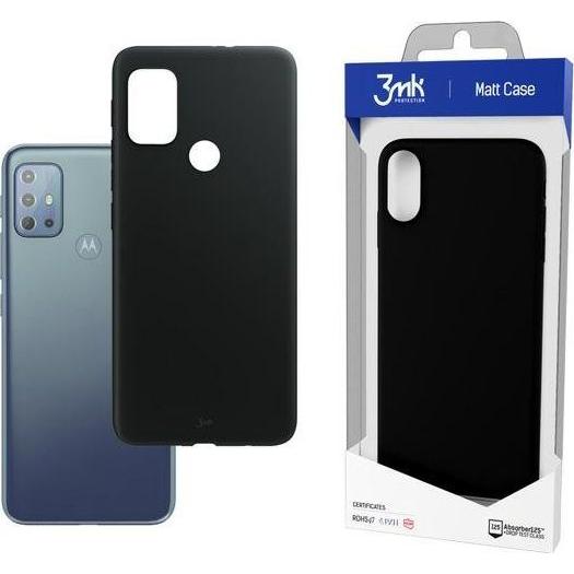 3MK Matte Hülle für Motorola Moto G20 5G Exklusiv/Schwarz (Motorola Moto G20), Smartphone Hülle, Schwarz