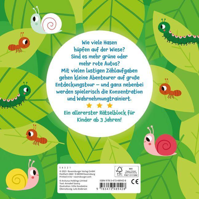 Thumbnail - Mein allererster Rätselblock: Zählen, Kinderbücher von Villie Karabatzia, Lutz Anderson, Annabel Savery