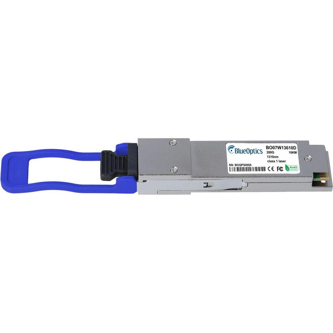 BlueOptics QSFP56 Transceiver 200GBASE-LR4 10KM, Transceiver, Blau