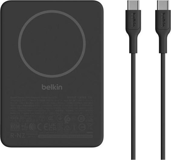 Immagine prodotto Belkin BoostCharge Slim 5000mAh mag.Powerb. 7,5W schw.BPD010hqBK (5000 mAh, 7.50 W)