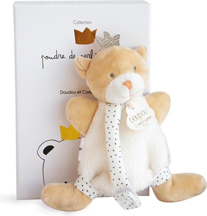 Produktbild Doudou et Compagnie Kleiner Prinz Bär Schmusetuch m.Schnullerkette 15cm