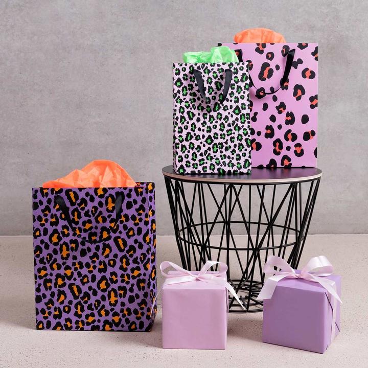 Produktbild Rico Design Geschenktasche Leo 1 Stück, Rosa/Grün (1x)