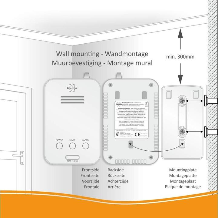 Image du produit Elro Czujnik gazu ziemnego FG40001P