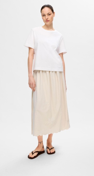 Produktbild Selected Femme Bestickter Maxirock (36)