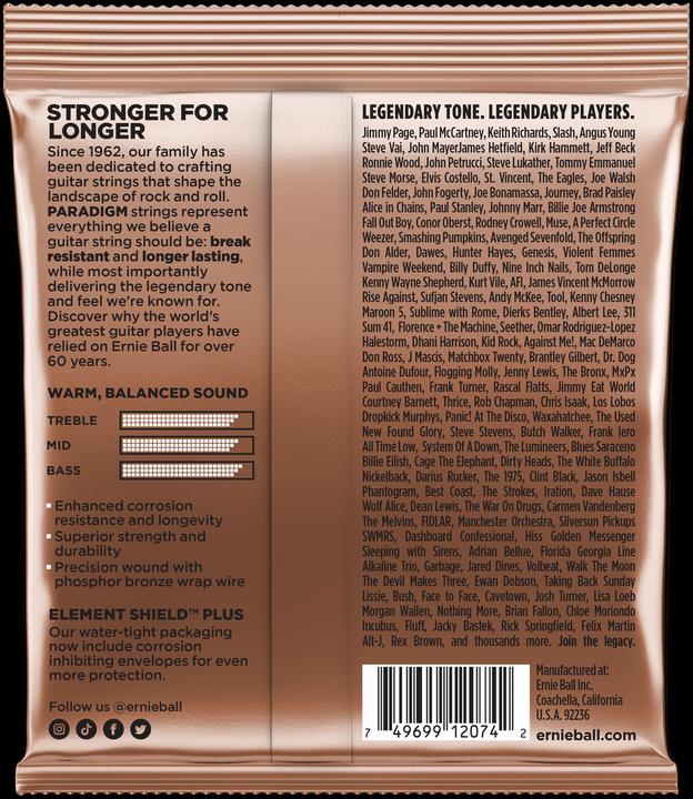 Image du produit Ernie Ball Paradigm (6 x, Guitare, 0.06")