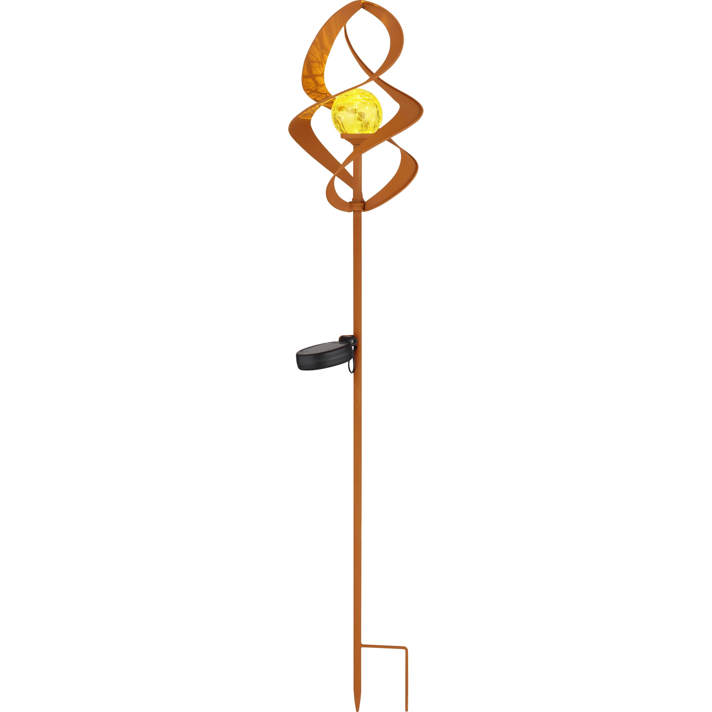 Globo, Gartenbeleuchtung, Solarleuchte Metall Rostfarben, 1xled (IP44)