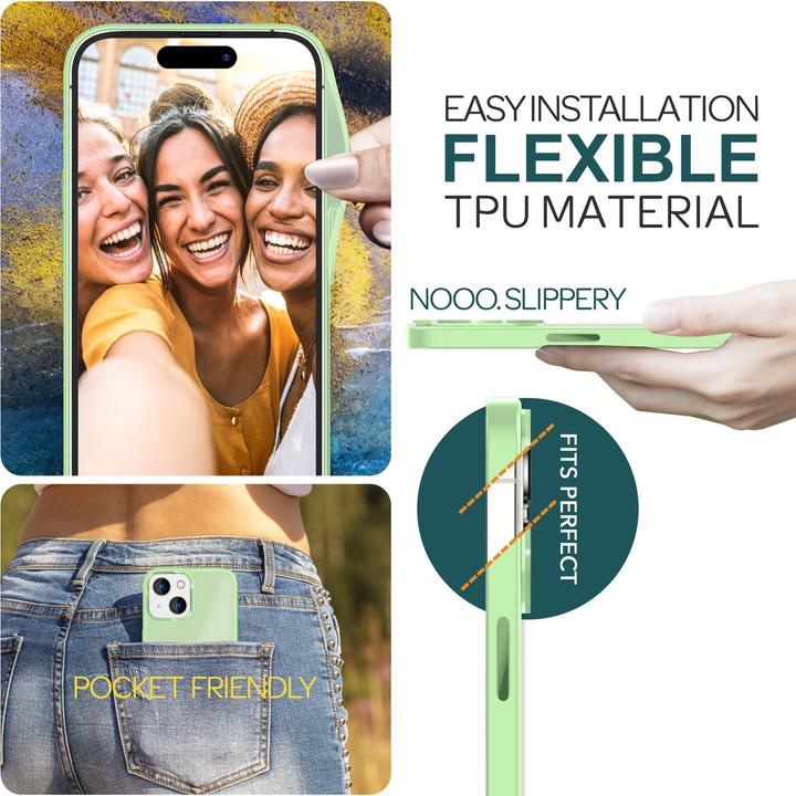 Produktbild Nalia Hybrid Hülle Matt Transparent Frosted (Apple iPhone 15 Plus)