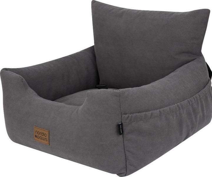 Nordic Paws Velvet Carseat (Hund, Sicherheitsverschluss, Waschbar, Waschmaschinenfest)