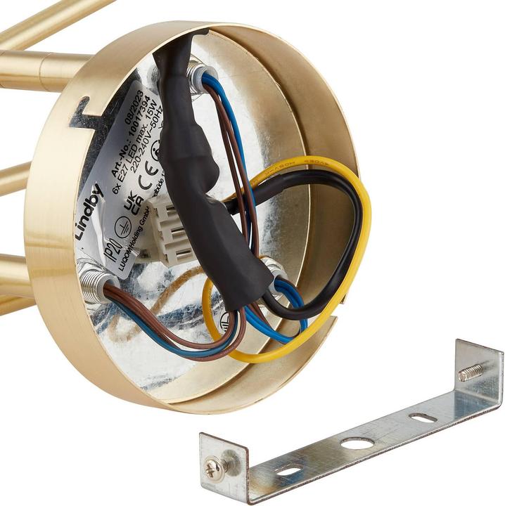 Actual product image Lindby Aloria ceiling light, six-light, gold (E27)