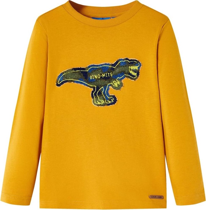 Produktbild VidaXL Kinder-Langarmshirt Ocker 140,Material: 100 (140)