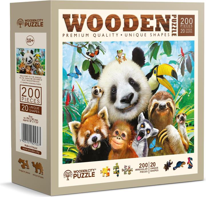 Productafbeelding WoodenCity Welkom in de jungle (200 onderdelen)