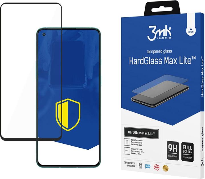 Produktbild 3MK Hardglass Max Lite Bildschirmschutz (1 Stück, OnePlus 8T)