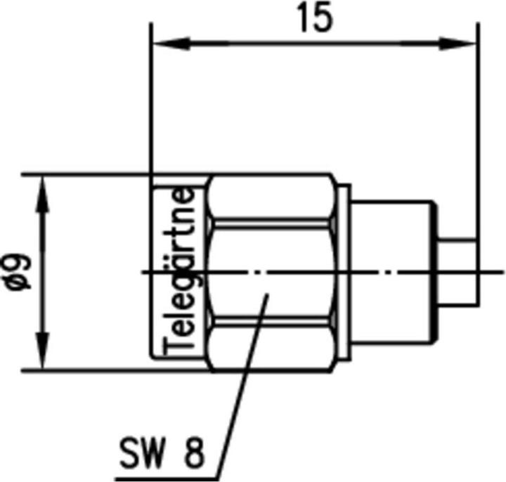 Produktbild Telegärtner Abschlusswiderstand SMA 20dB 50 Ohm