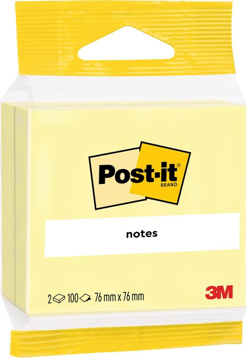 Image du produit Post-it Notes adhésives jaunes blister (76 x 76 mm)