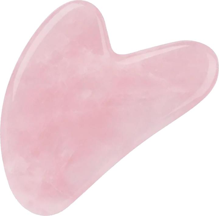 Leyda Gua Sha Massage Stein für Gesicht und Hals Rosenquarz