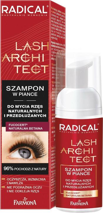 Image du produit Farmona Radical Lash Architect Shampooing en mousse pour le lavage des cils naturels et étendus 50Ml (Lait pour le corps, 50 ml)