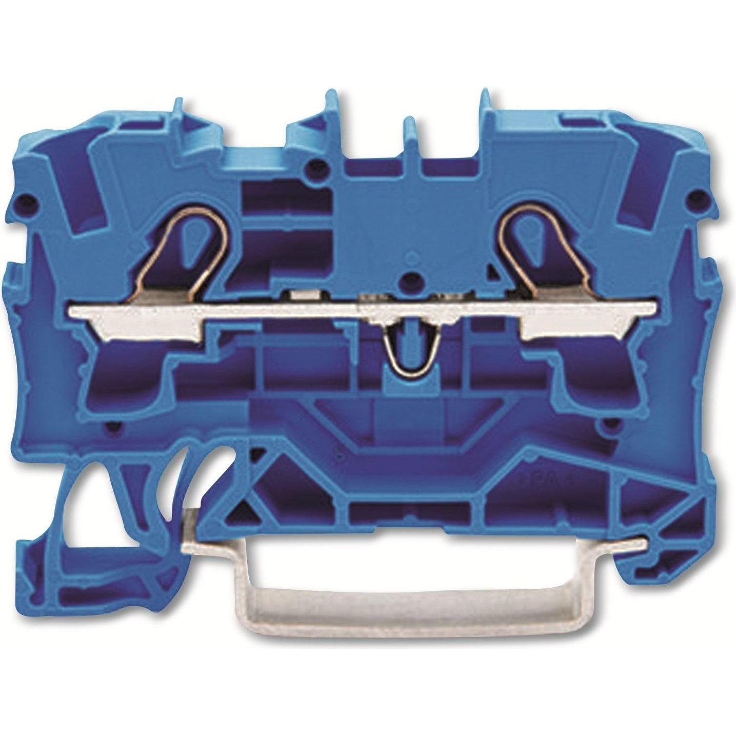 Wago DIN-Schienen-Klemmleiste 2x4mm2 blau (Diverse), Elektronikzubehör + Gehäuse, Blau