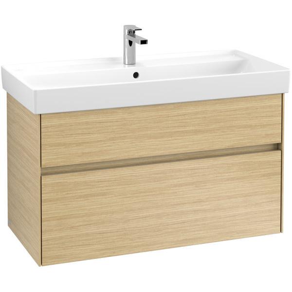 Villeroy & Boch, Waschbeckenunterschrank, V&B Waschtischunterschrank COLLARO 954x546x444mm m LED-B. White Matt (95.5 x 4...