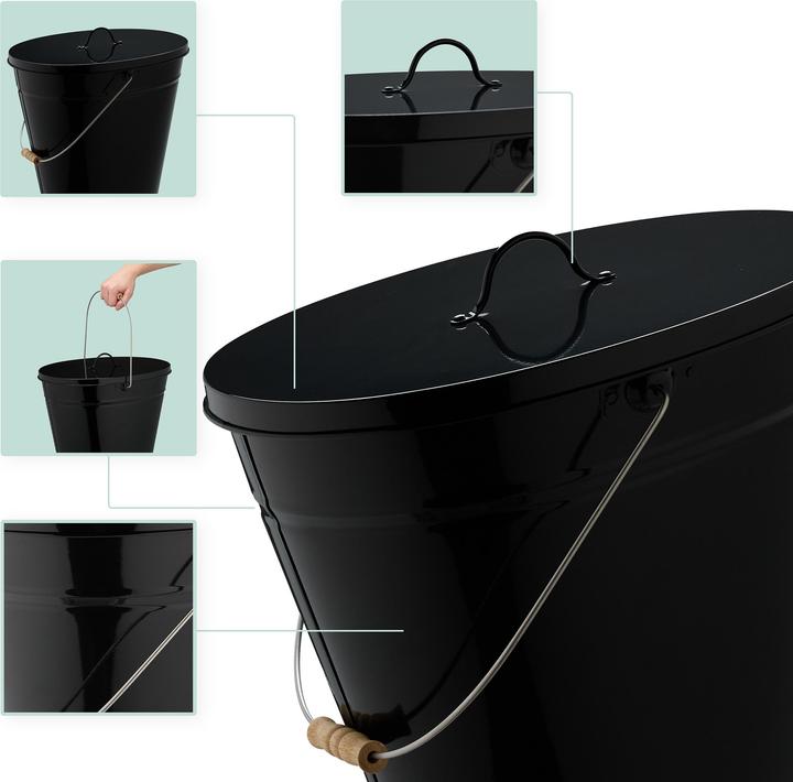 Actual product image Relaxdays Ash bucket